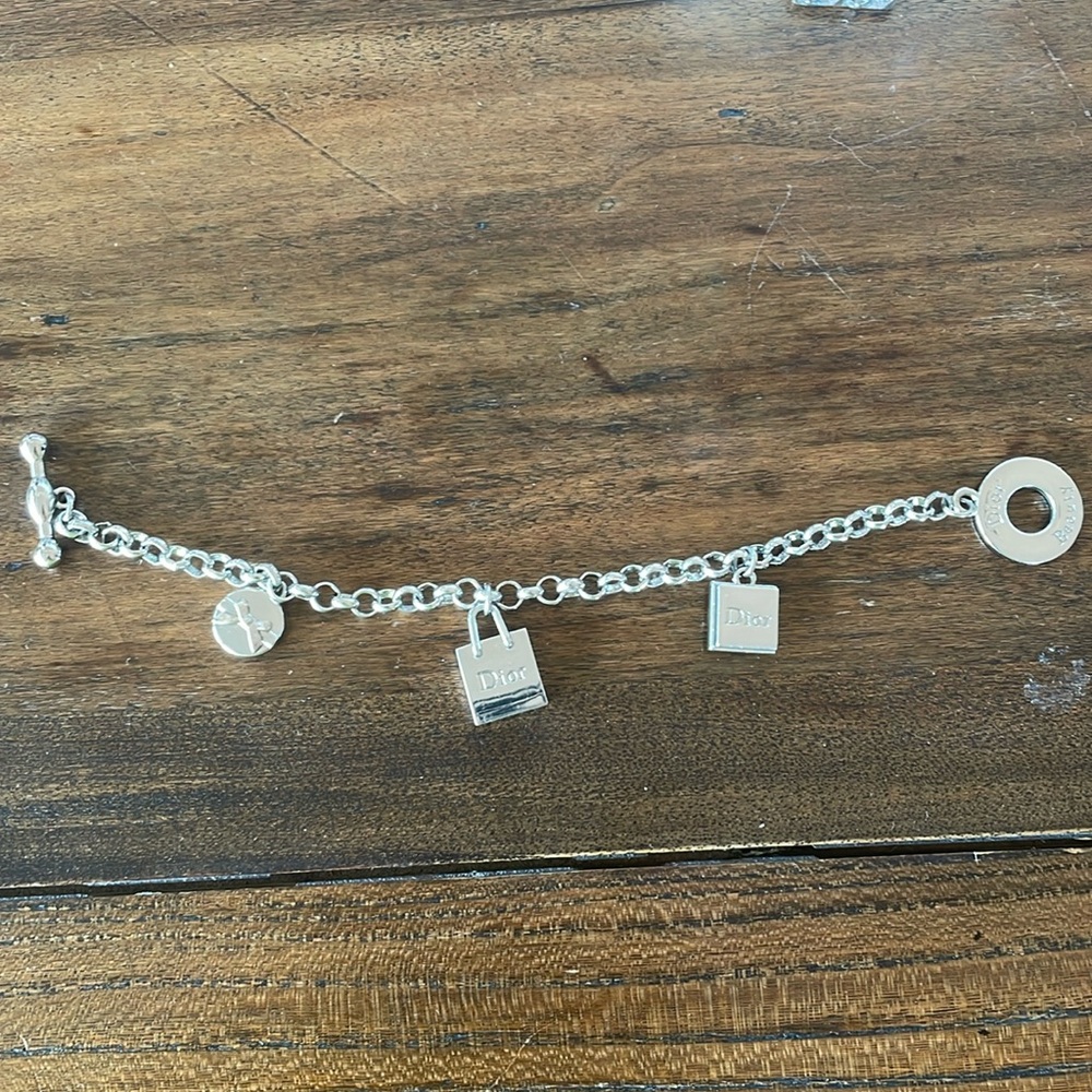 Christian Dior Silver Charm Bracelet